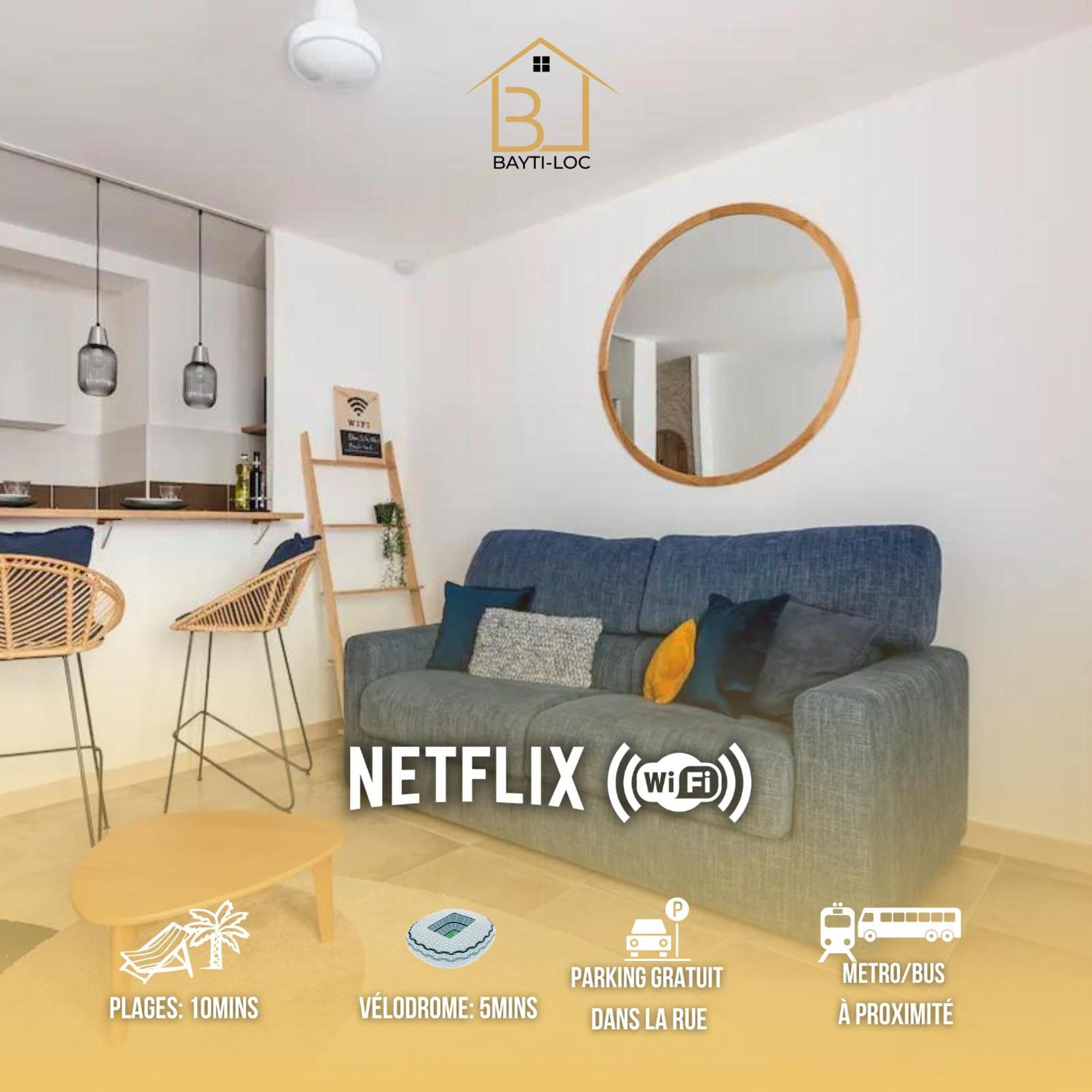 Apartamento L'Escupade Bayti-Loc Timone Proche Velodrome Et Plages Marsella Exterior foto
